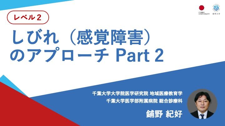 しびれ（感覚障害）のアプローチ Part 2